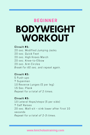 beginner circuit workout at home