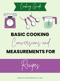 basic cooking conversions and
