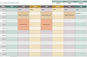 free weekly schedule templates for