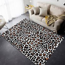 fashion leopard print carpet living