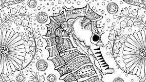 Adults printable easter egg coloring pages 56793. Free Seahorse Colouring Page For Adults Crafts On Sea