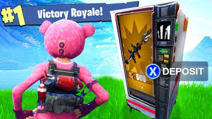 This item was available from a vending machine for collection until another player had collected it. Win But Only Get Loot From The New Vending Machine Fortnite Youtube