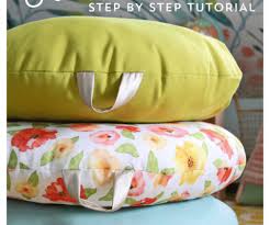 how to sew a diy floor pillow a step