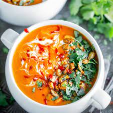 thai ernut squash soup with chili