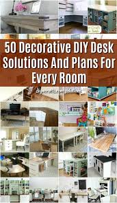 Decide where your file cabinet desk is to be used. 50 Decorative Diy Desk Solutions And Plans For Every Room Diy Crafts