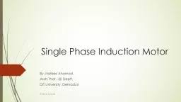 single phase induction motor powerpoint