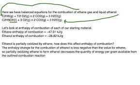 Ethane Gas And Ethanol