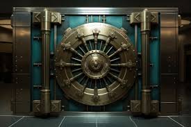 closed bank vault door generative ai