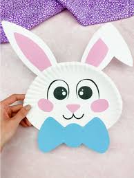 Our template today is called free printable cute bunny birthday invitation.the pictures of bunny and flowers decorate the design. Easter Bunny Paper Plate Craft Free Template