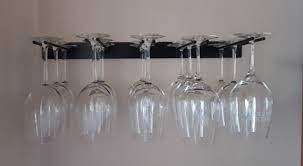 Metal Wine Glass Rack Holds 15 Glasses