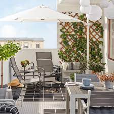 Psst, you can totally put these items on a patio or porch too. Inspiration For Small Outdoor Spaces Balcony Ideas Ikea
