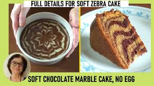 soft chocolate marble cake eggless