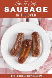 how to cook sausage in oven little