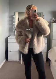 Zara Faux Fur Coat Dupe