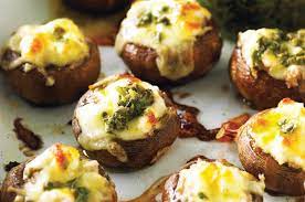 Baked Mushrooms With Cheese gambar png