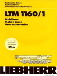 Liebherr Ltm 1160 Series Specifications Cranemarket