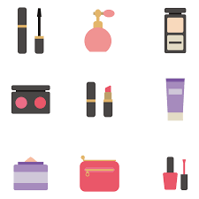 lipstick icons makeup vector