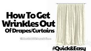 get wrinkles out of ds curtains