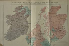 lithographie landkarte england irland