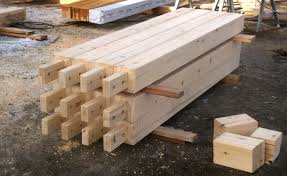 timber framing with glulams