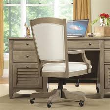 The gareth upholstered desk chair with wheels keeps the ideas rolling while you work in your home office. Myra Upholstered Desk Chair Riverside Furniture