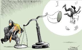 Résultat de recherche d'images pour "caricatures de la justice"