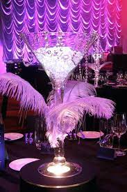 Large Cocktail Glass Table Centerpieces