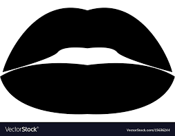 lipstick or lips the black color icon
