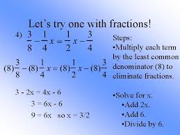 solving equations with the variable on