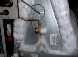 When the refrigerant inside an air conditioning system falls below 32 degrees fahrenheit, humidity on the evaporator coil freezes. Why Is My Air Conditioner Freezing Up How Do I Fix It