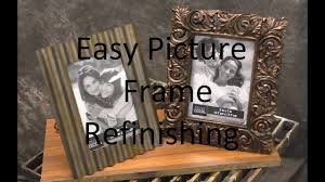 easy picture frame refinishing you