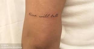 Time will tell lyrics, arrange, vocals: Time Will Tell Tattoo On The Back On The Left