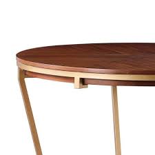 Round Walnut Wood Dining Table Seats