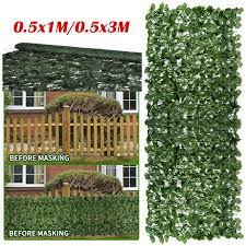 3m artificial hedge ivy leaf garden