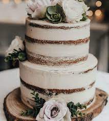 Wedding Cake With Real Flowers gambar png