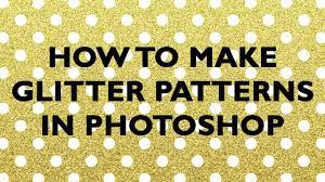 how to make glitter patterns in