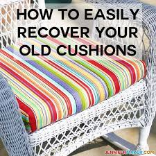 how to recover your outdoor cushions