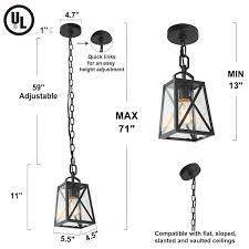 Lnc Black Outdoor Hanging Light Mini 1
