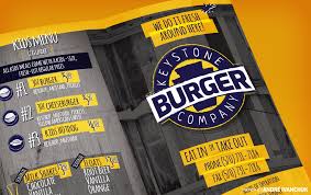 Keystone Burger Company Menu Design Andre Ivanchuk