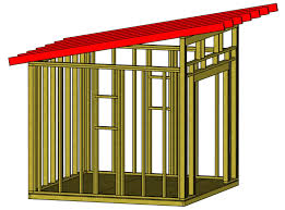 Shed Roof Installation And Framing