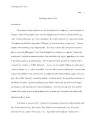 Image Gallery Sample Autobiography Writing Template Example