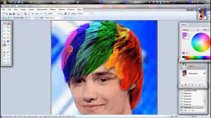 change hair colour on paint net you