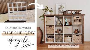 {if you feel inspired to pin any of these creative ideas, please click over to the original … Rustic Wood Cube Shelf Makeover Upcycle Super Easy Diy Youtube