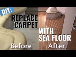 replace boat carpet with woven flooring