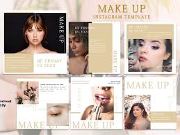 insram feed template make up by