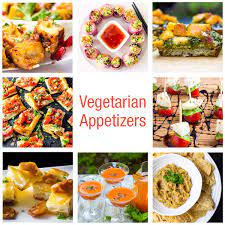 20 vegetarian appetizers and serving