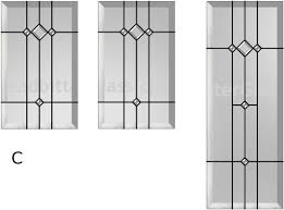 Bevelled Glass Kitchen Cabinet Doors