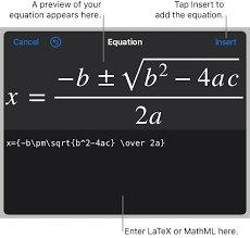 Add Mathematical Equations In Keynote