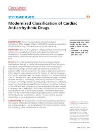 Pdf Modernized Classification Of Cardiac Antiarrhythmic Drugs