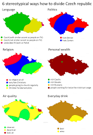 Six Stereotypical Ways How To Divide Czech Republic Map